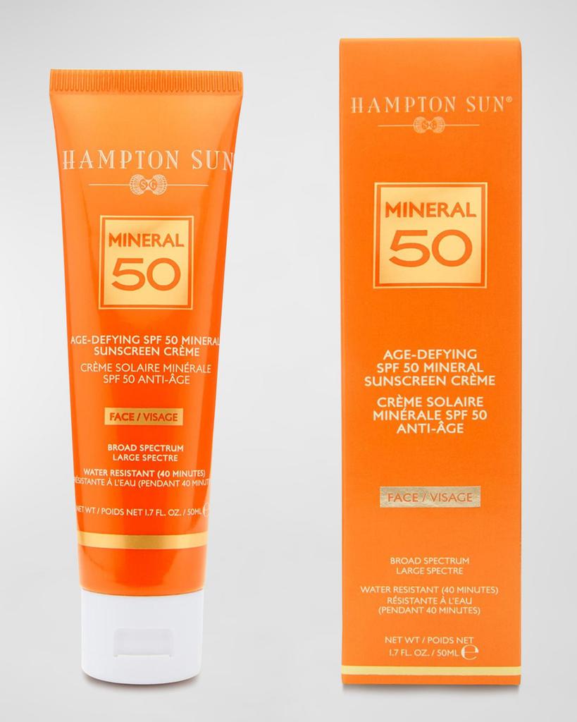 Hampton Sun Age-Defying Mineral Crème Sunscreen for FACE SPF 50