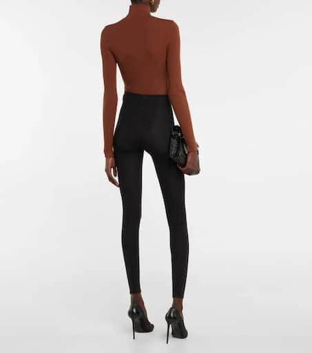 Wolford Cashmere-blend leggings 3