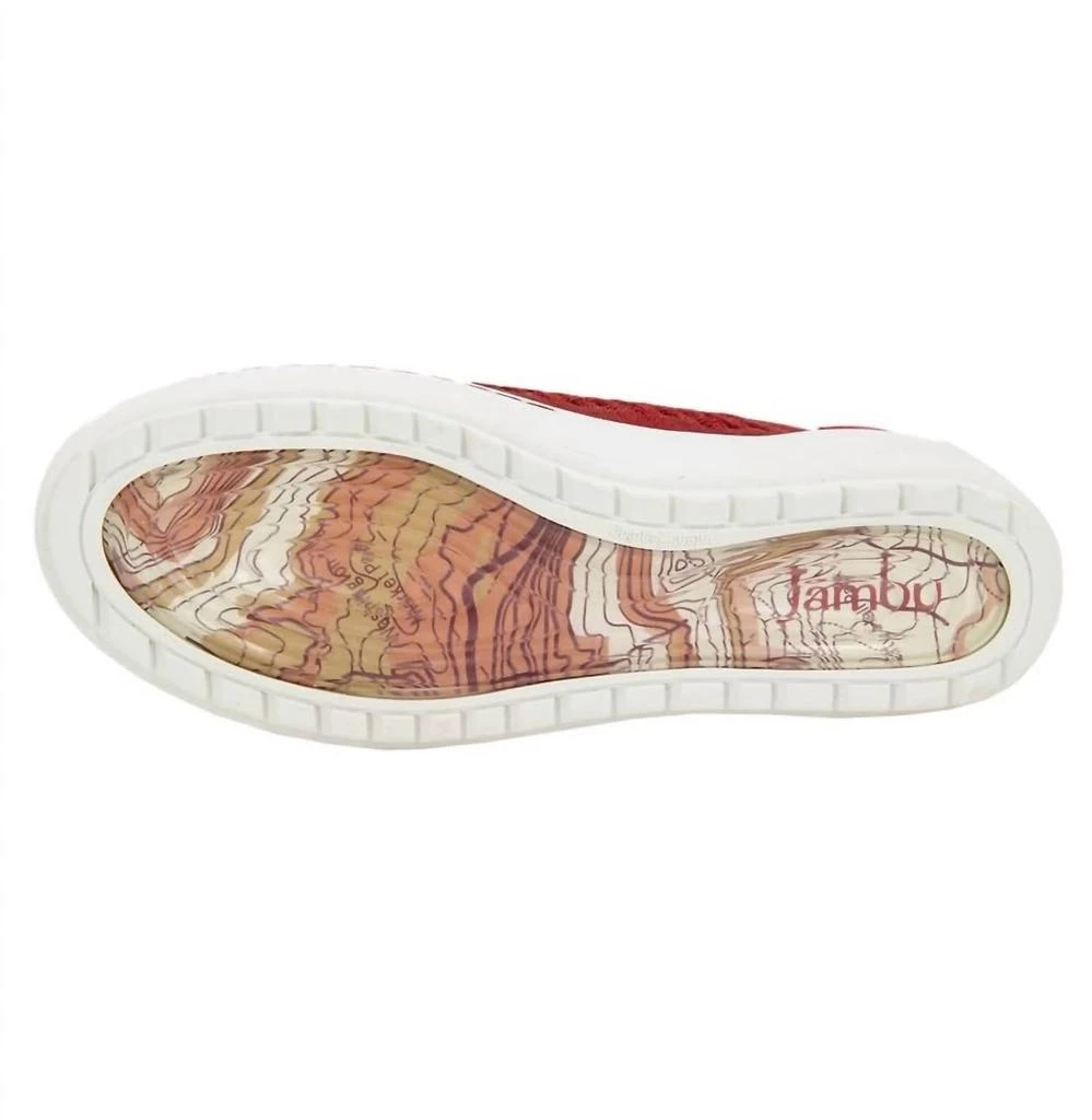 Jambu Women's Lilac Sneaker In Red 5
