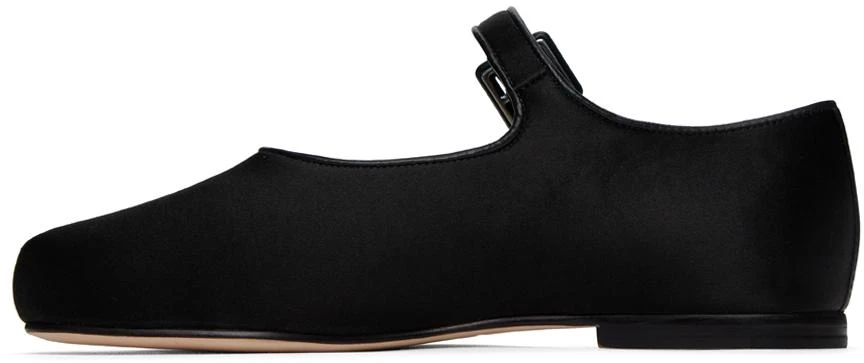Sandy Liang SSENSE Exclusive Black Mary Jane Pointe Ballerina Flats 3