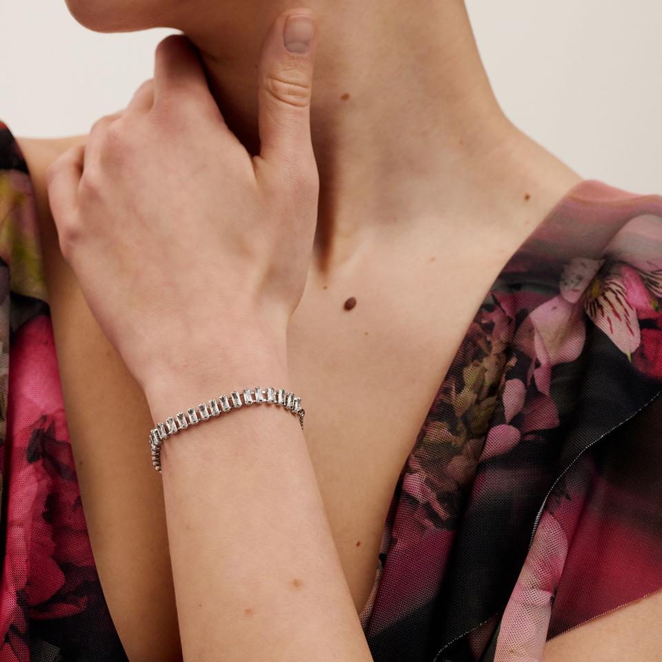 Ted Baker London Ted Baker Isabela Silver-Plated Baguette Bracelet