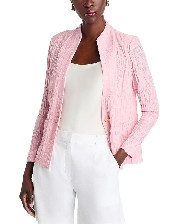 Misook Tonal Plaid Knit Jacket 1