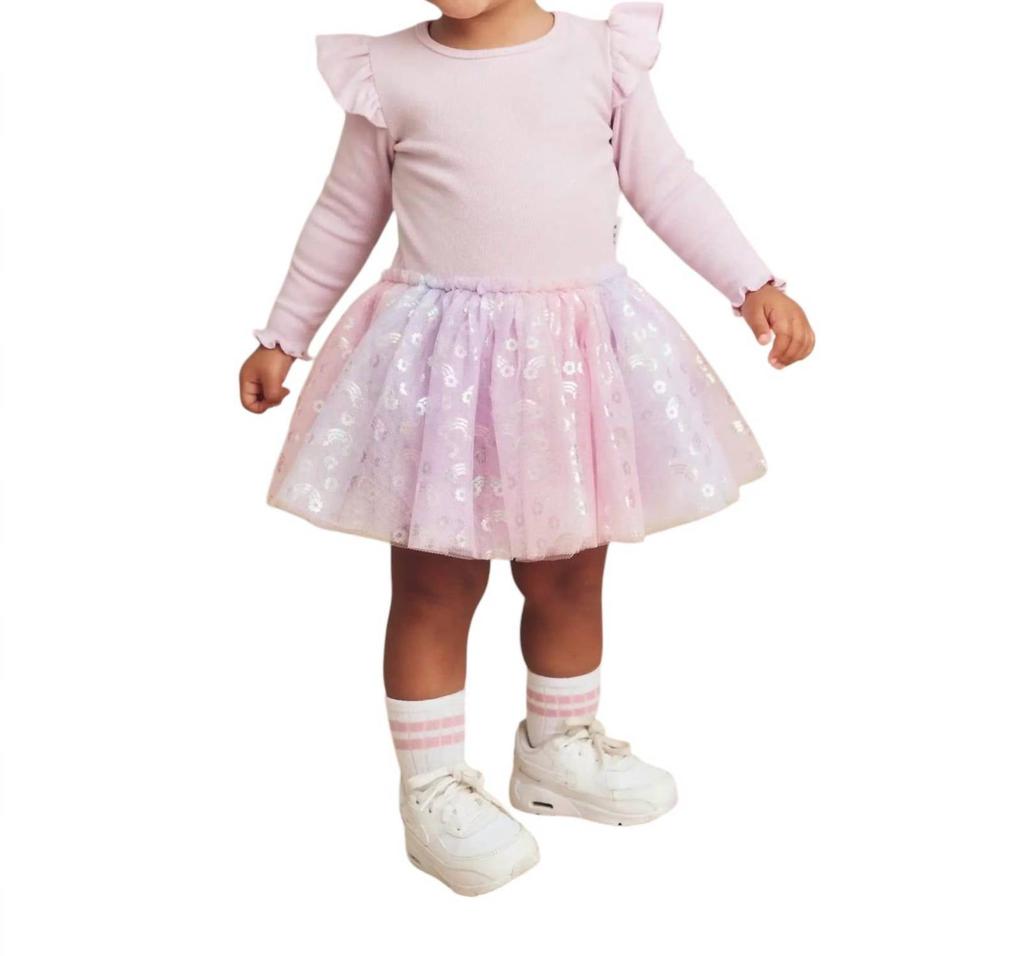 Huxbaby Huxbaby - Rib Dress w/Tulle Bottom