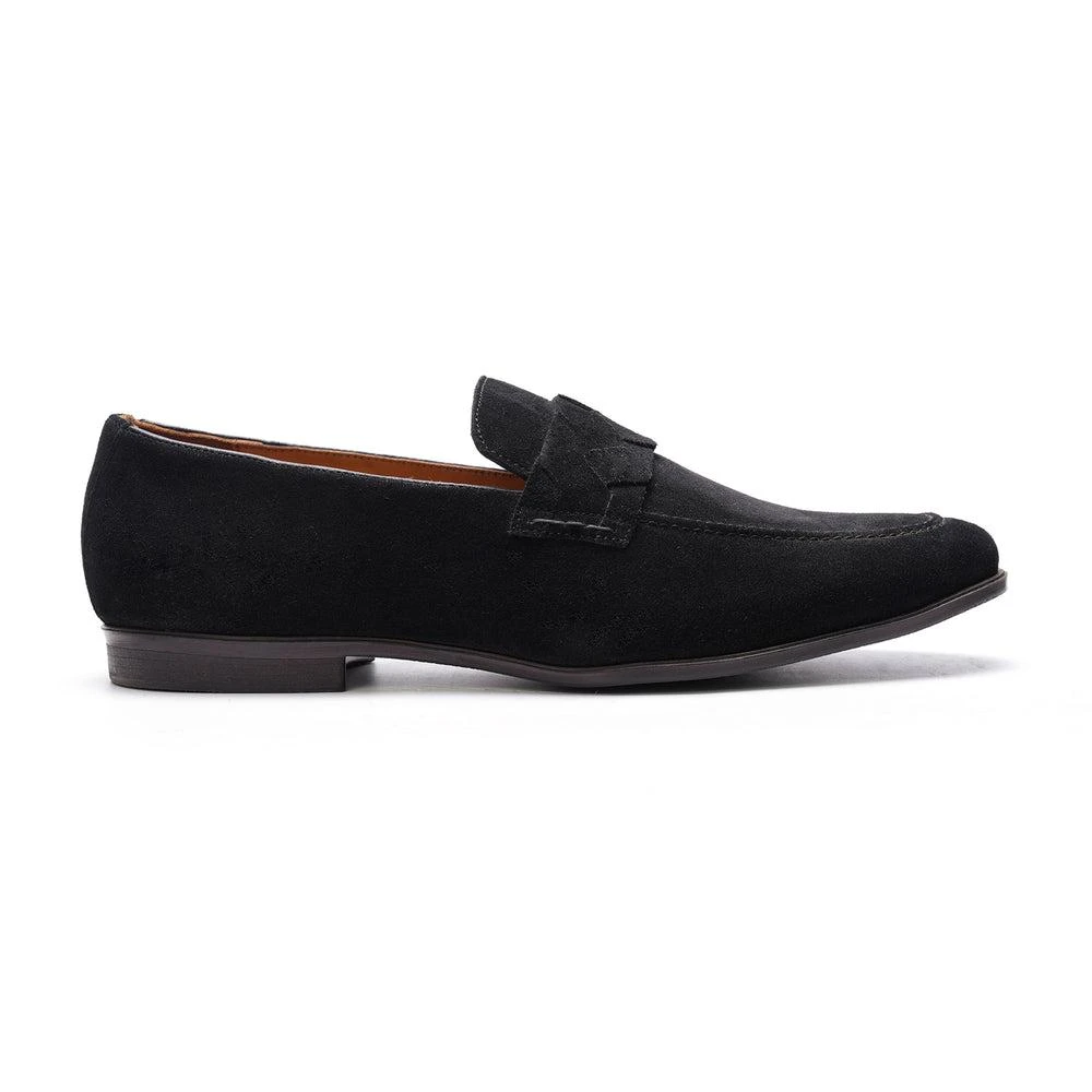 NEW CARLOS BY CARLOS SANTANA men\'s black prince velvet loafers in black Prince Velvet Loafer // Black main image 3