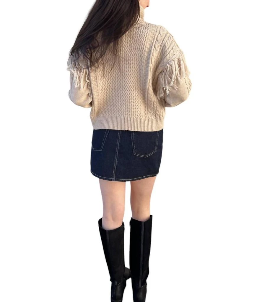 Dress Forum Dress Forum - Meet In The Middle Fringe Sleeve Sweater 3