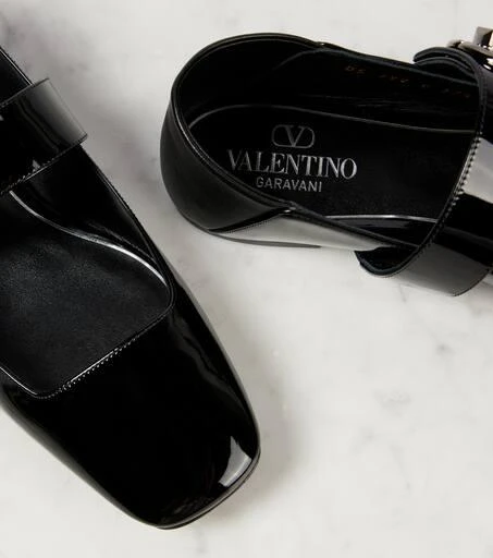 Valentino VLogo Locker patent leather Mary Jane flats 5
