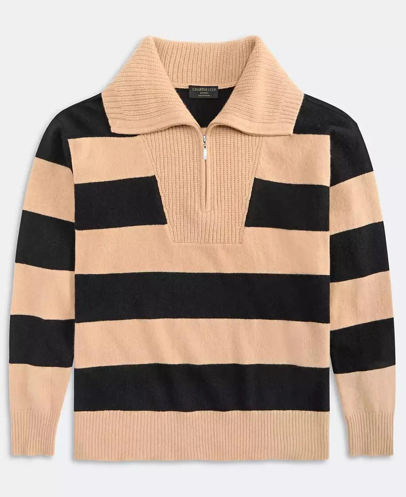 Charter Club 100% Cashmere Women
s Quarter-Zip Sweater, Created for Macy
s 5