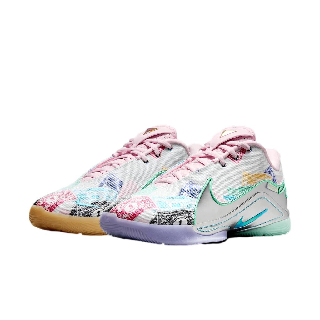 NIKE Lebron XXII QS White / Green Glow / Baltic Blue  FZ1097-100 Men's