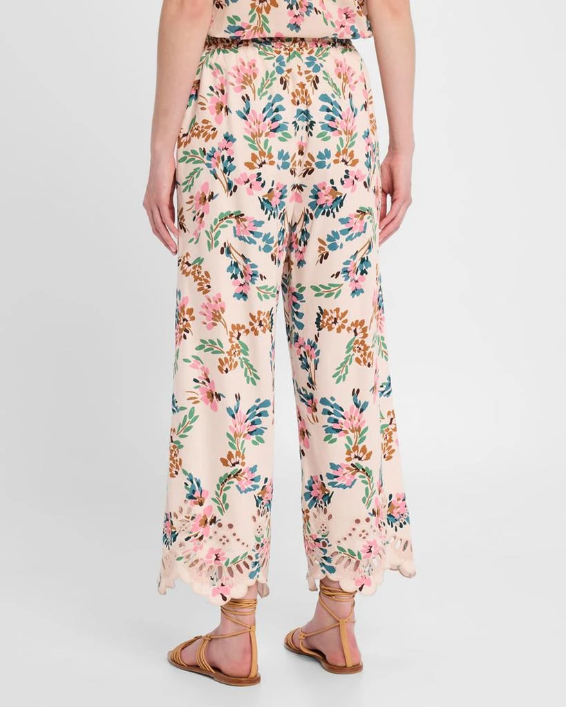 FIGUE Lizzy Straight-Leg Crop Pull-On Pants 3