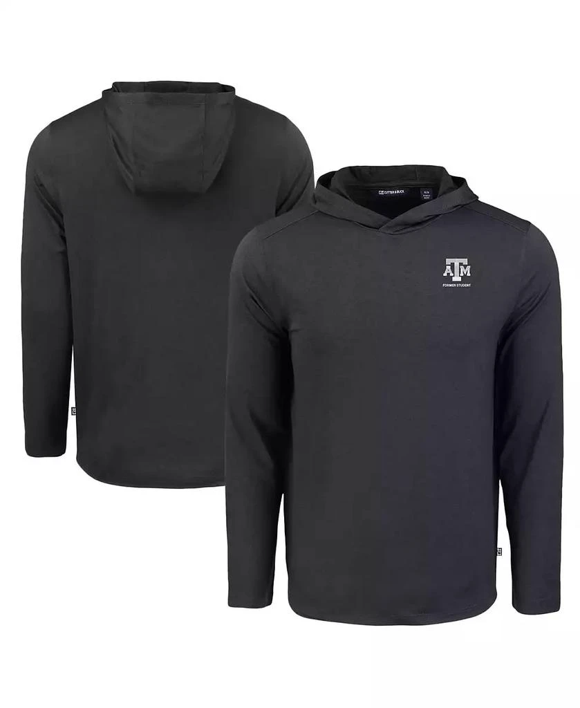 Cutter & Buck Men's Black Texas A&M Aggies Coastline Epic Comfort Eco Long Sleeve Hoodie T-Shirt