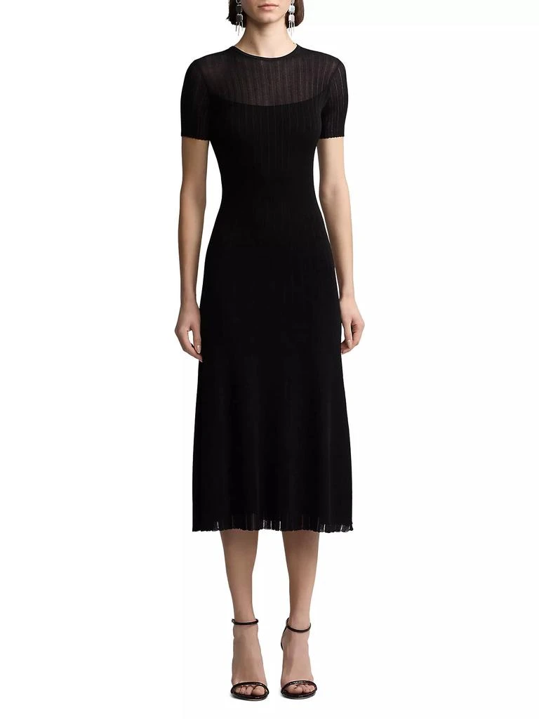 Ralph Lauren Sheer Chiffon Cocktail Dress 3