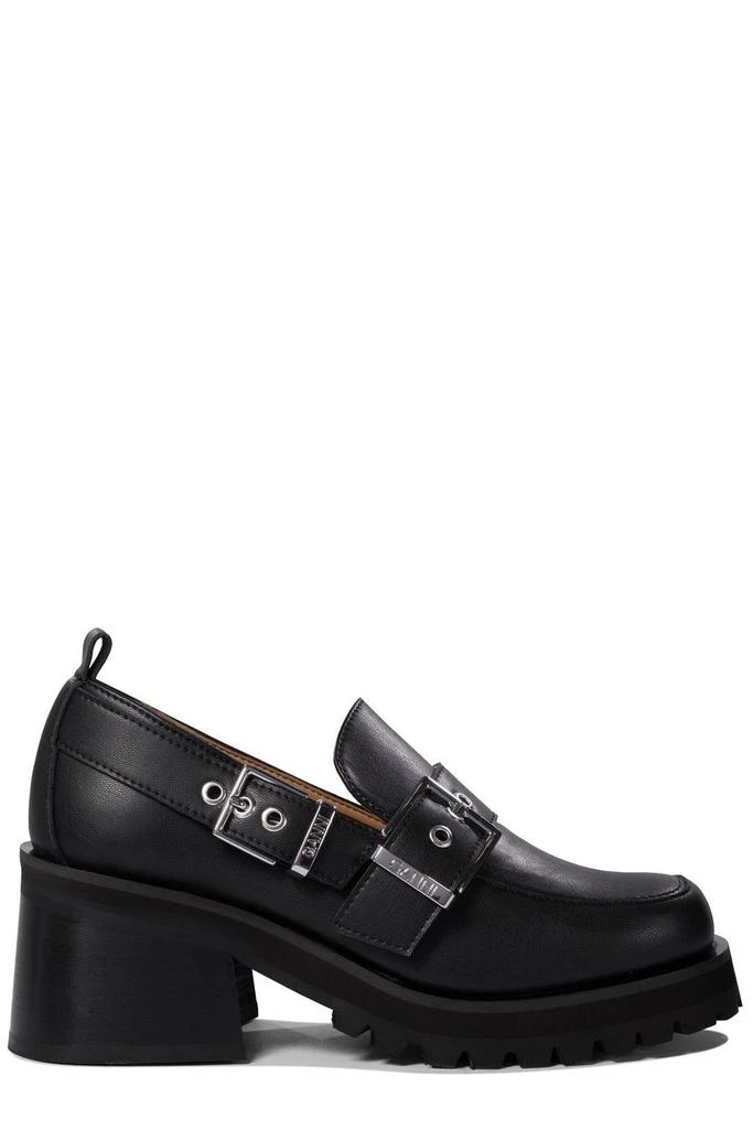 Ganni Ganni Feminine Buckle Platform Loafers 1