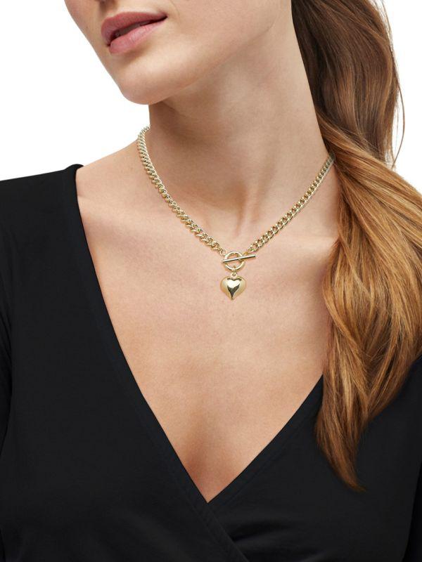 Saks Fifth Avenue 18K Goldplated Sterling Silver Pendant Necklace