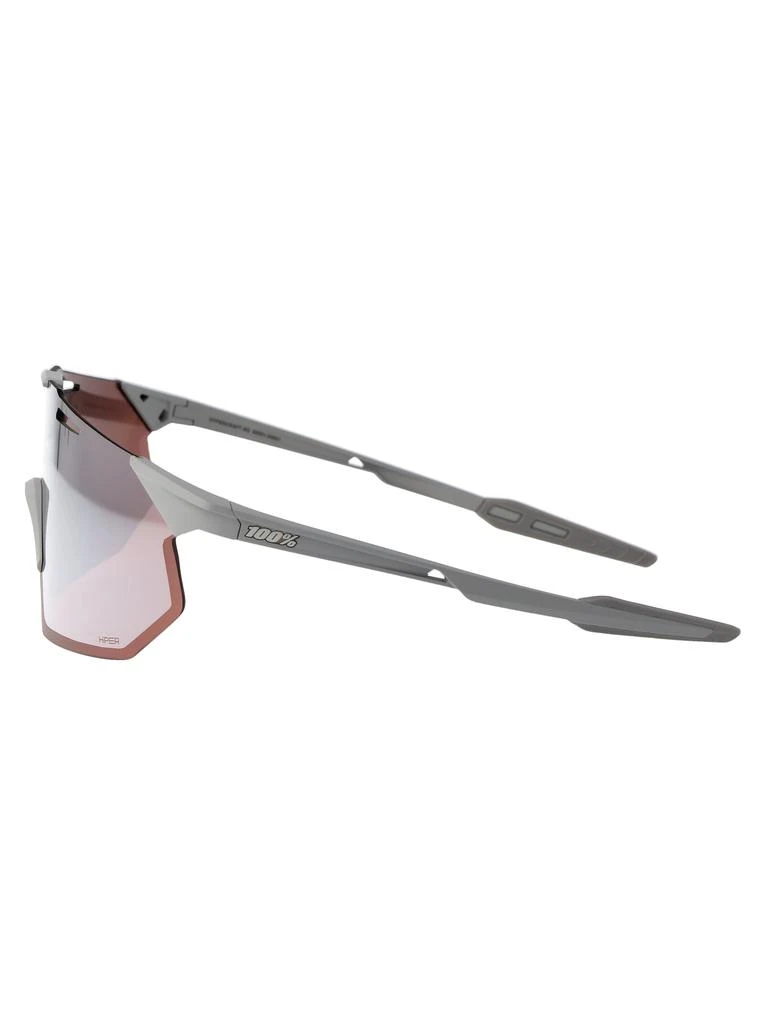 100% MATTE STONE GREY - HIPER CRIMSON SILVER MIRROR LENS ACETATE SUNGLASSES 3
