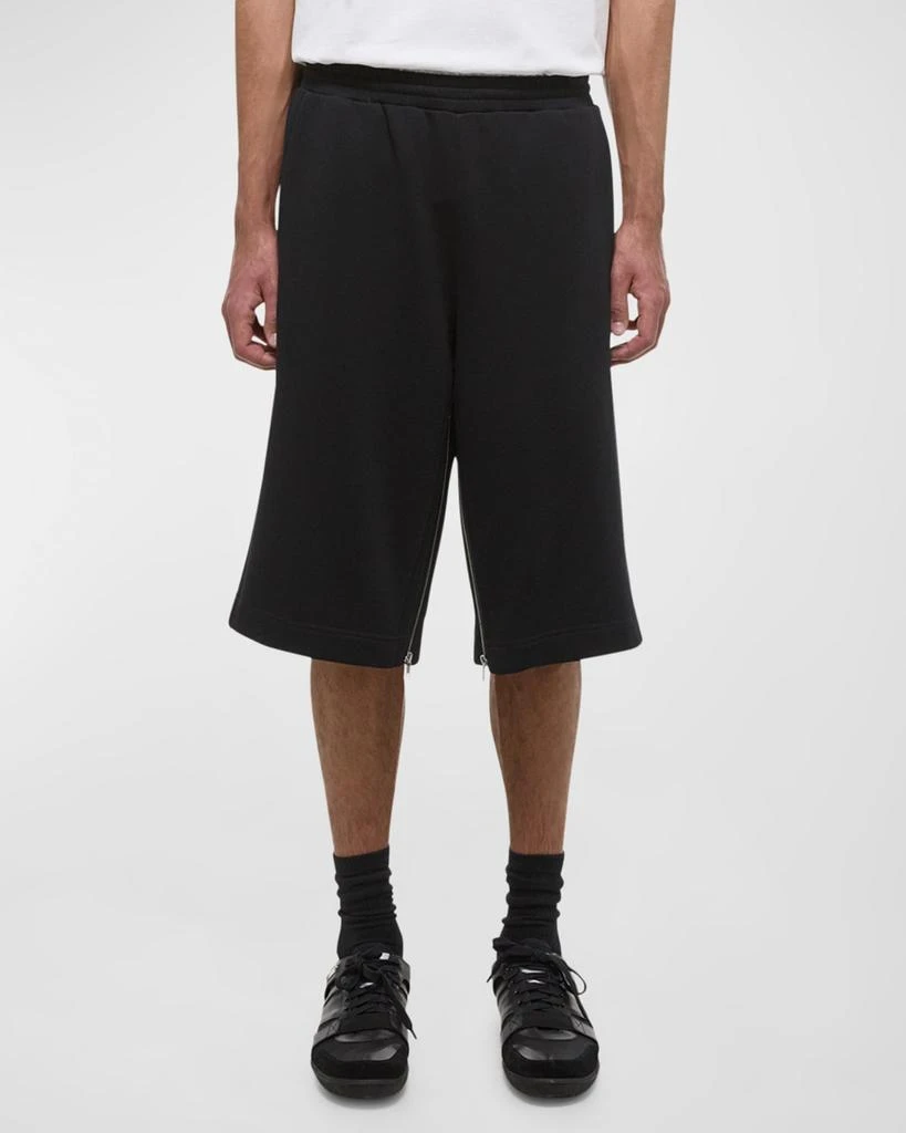 Helmut Lang Men's Wide-Leg Gusset Shorts 2