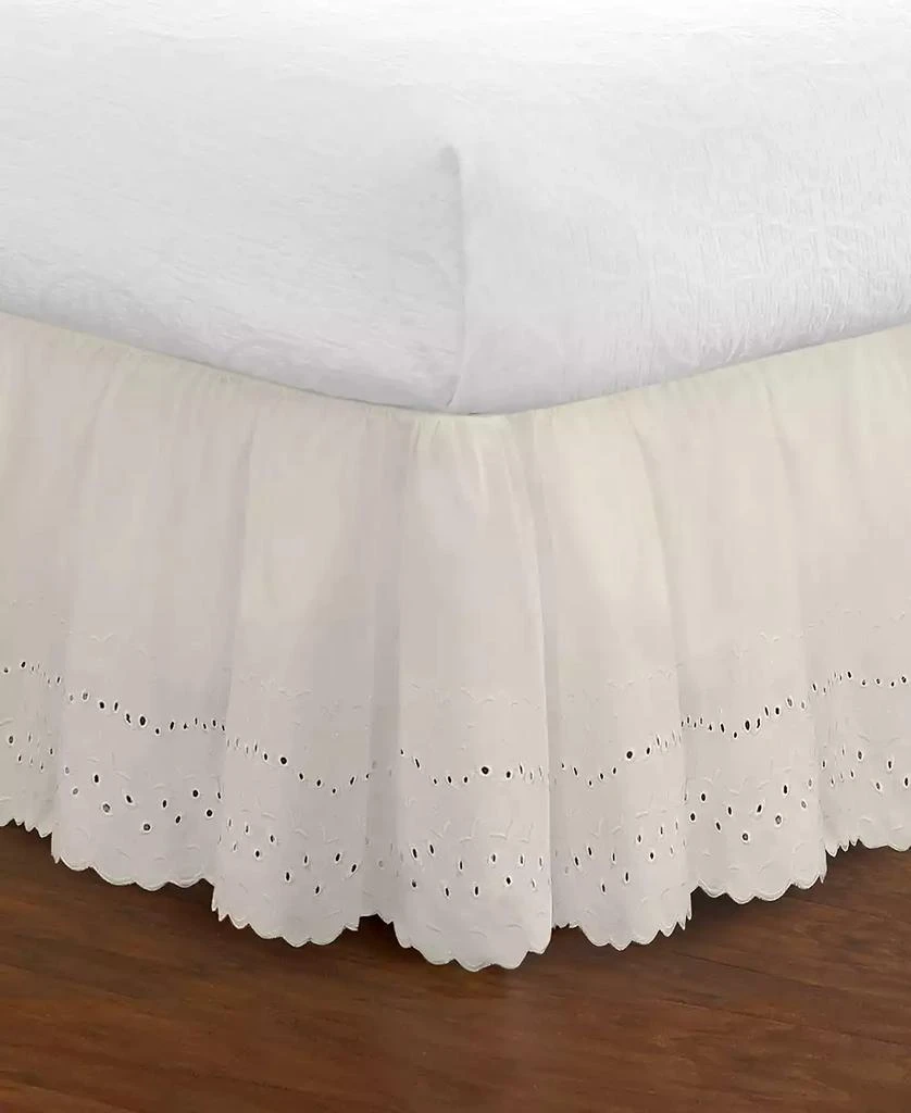 Fresh Ideas Ruffled Eyelet 14" Drop Bedskirt, Twin 2