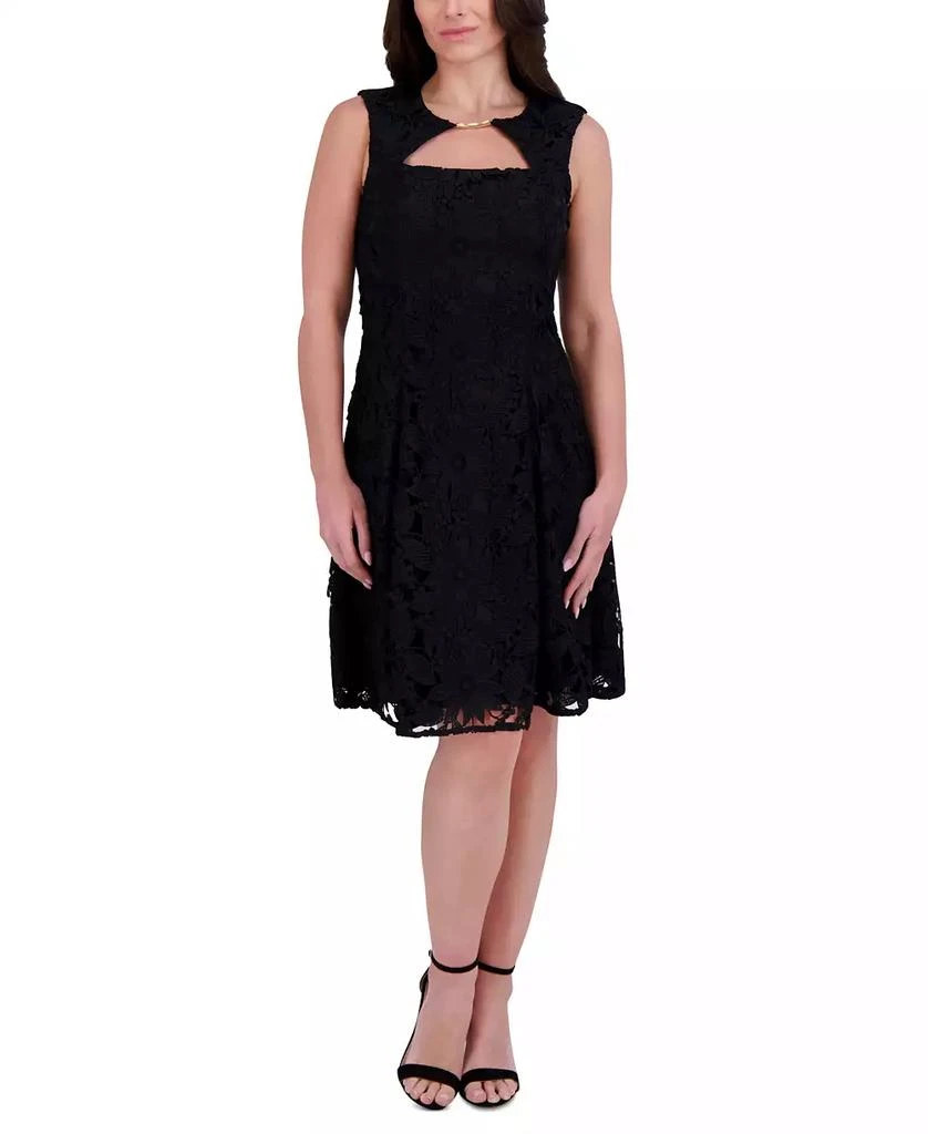 Kensie Women's Guipure Lace Cutout Dress 1