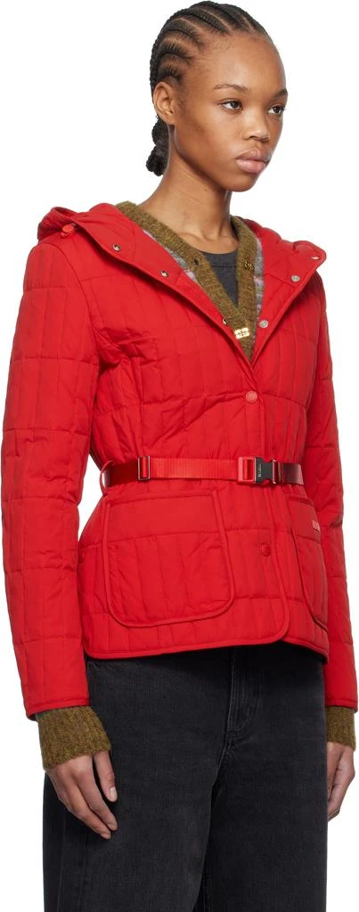 Mackage Red Raja Vertical Quilted Light Down Jacket 2