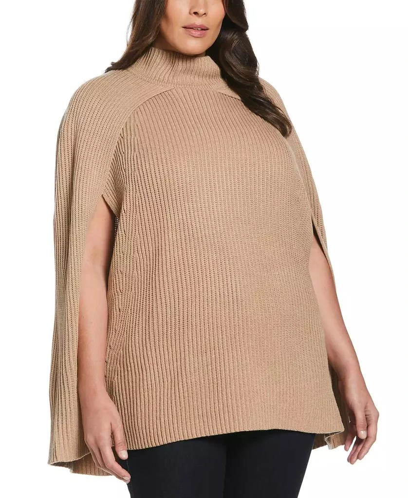 Rafaella Plus Size Poncho Sweater 1