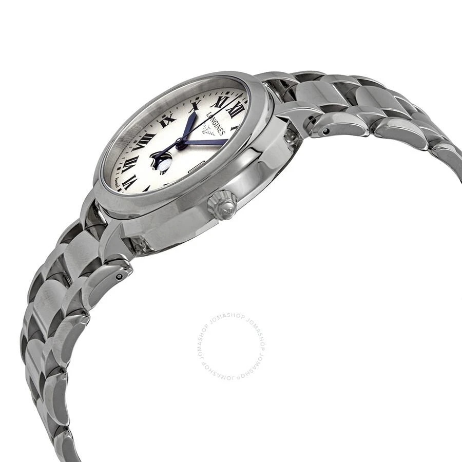 Longines PrimaLuna Quartz Silver Dial Ladies Watch L8.116.4.71.6 2