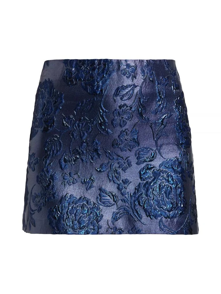 Alice + Olivia Elana Floral Brocade Mini Skirt 1