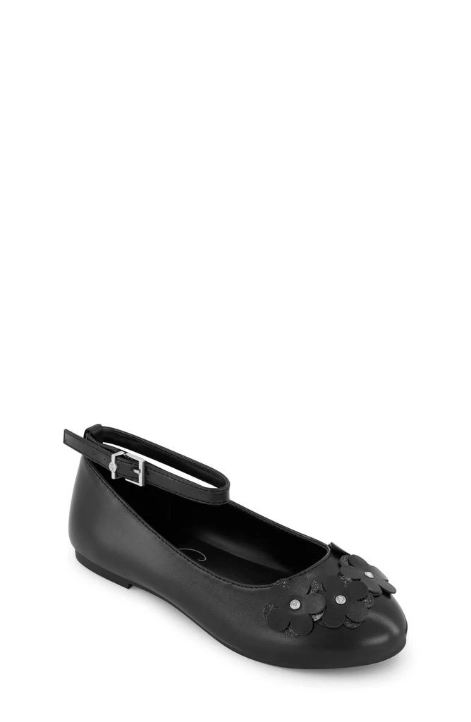 Jessica Simpson Kids' Amy Petal Ankle Strap Flat 1