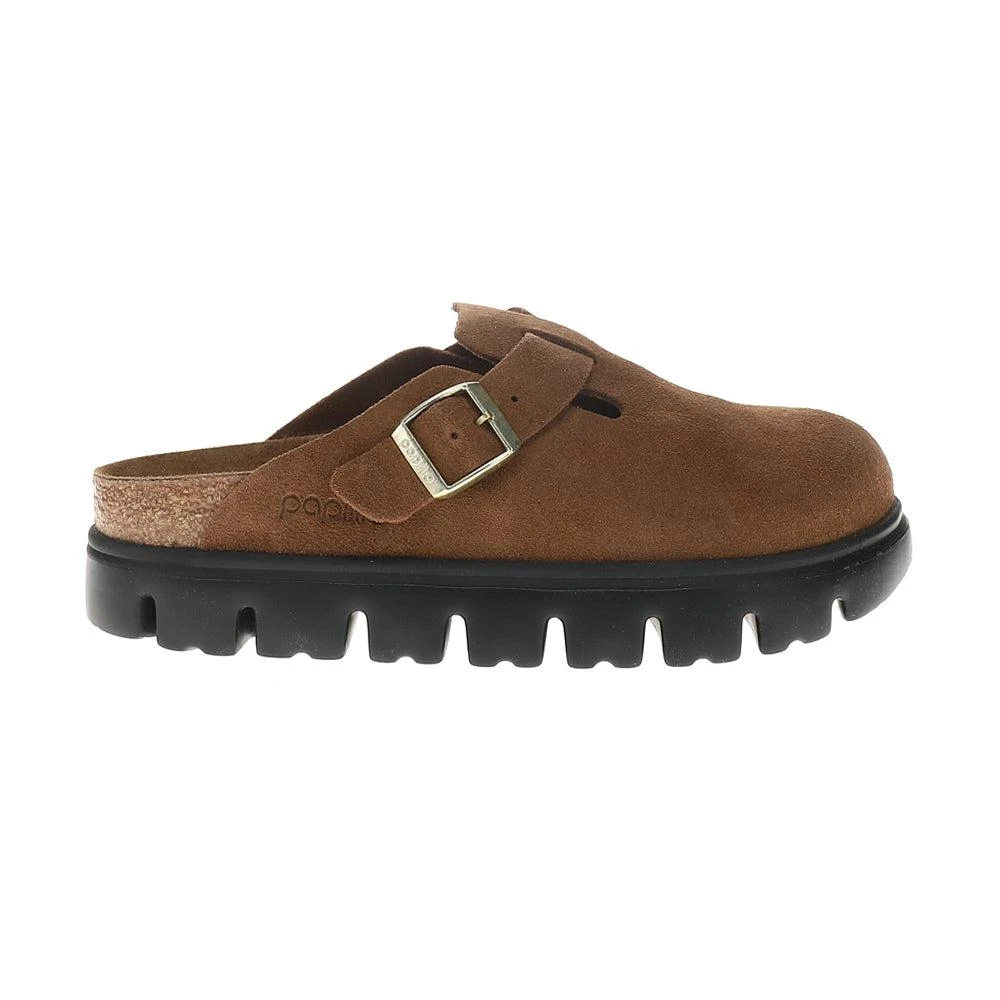 Birkenstock Boston Chunky Platform Suede Footbed Clogs 1