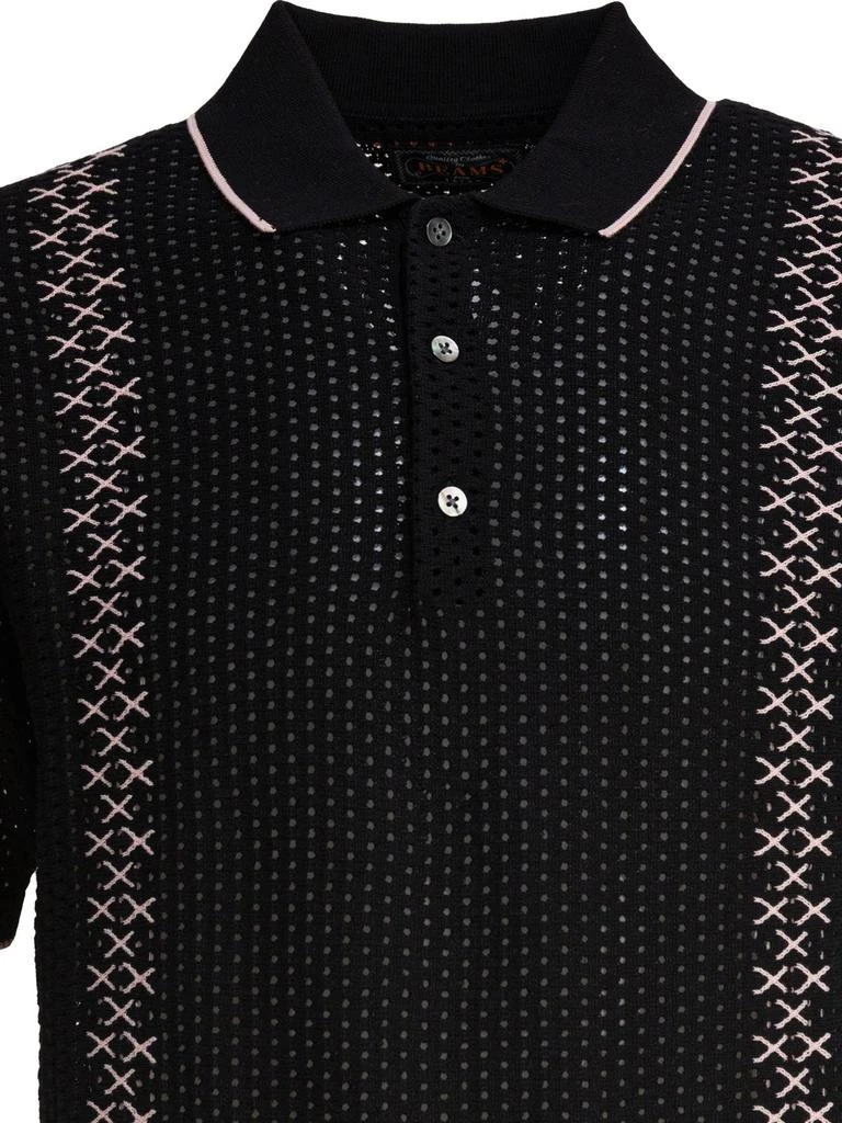 BEAMS PLUS Beams Plus Patterned Polo Shirt 3