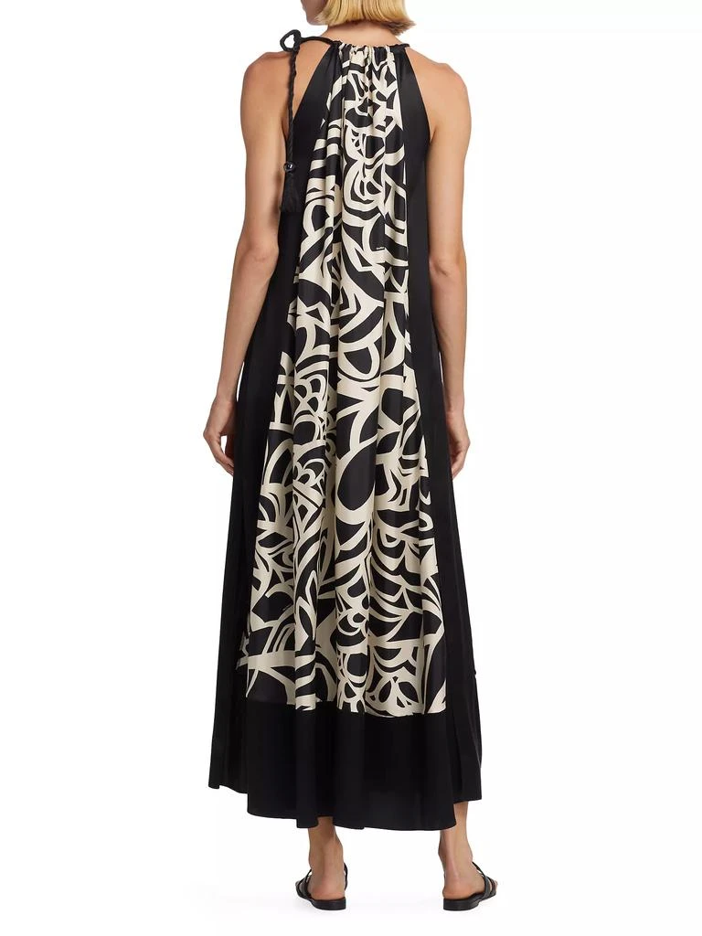 Max Mara Licenza Printed Silk Tent Dress 5