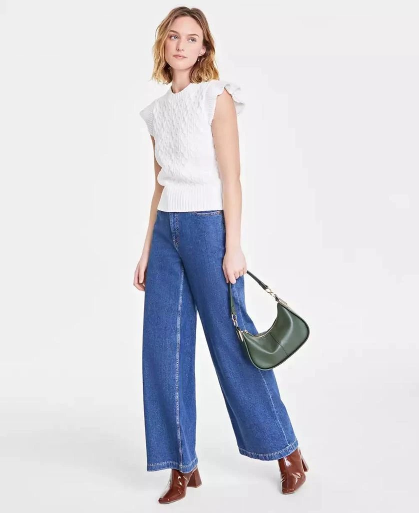 On 34th Women's Cable-Knit Flutter-Sleeve Sweater, Exclusively at Macy's 1