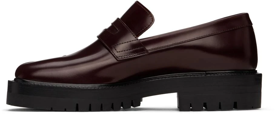 MAISON MARGIELA Burgundy Tabi County Loafers 3