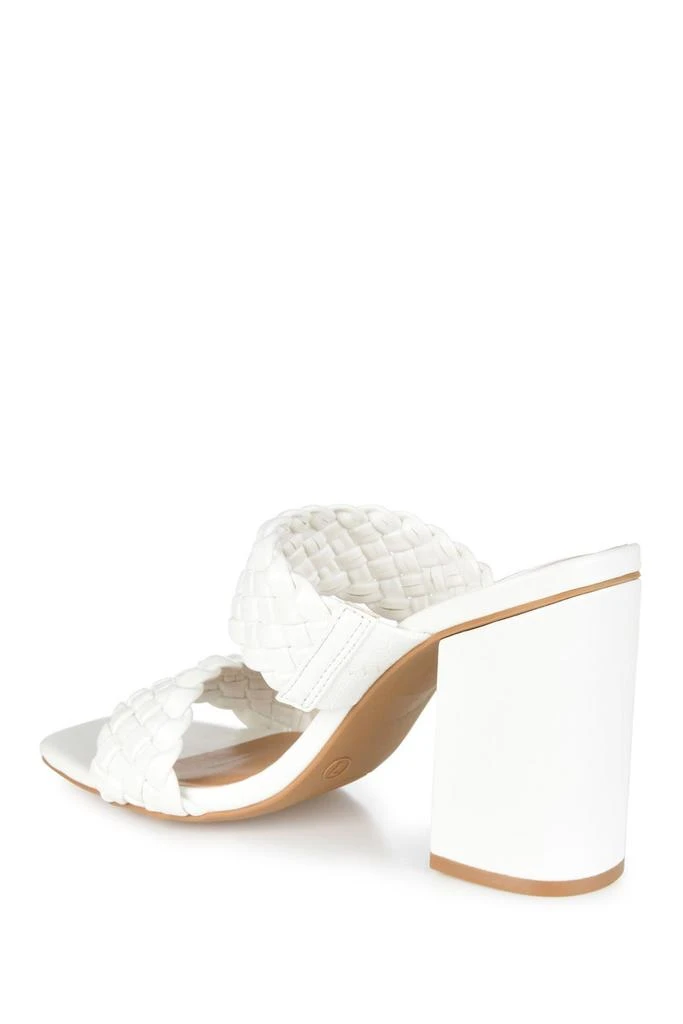 JOURNEE Melissa Woven Strap Block Heel Slide Sandal 2