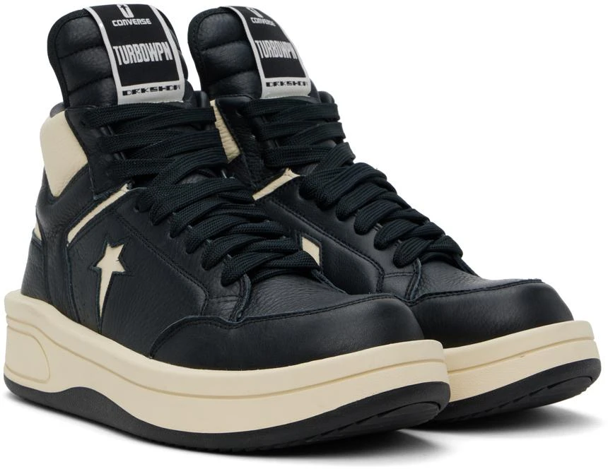 Rick Owens DRKSHDW Black Converse Edition TURBOWPN Mid Sneakers 4