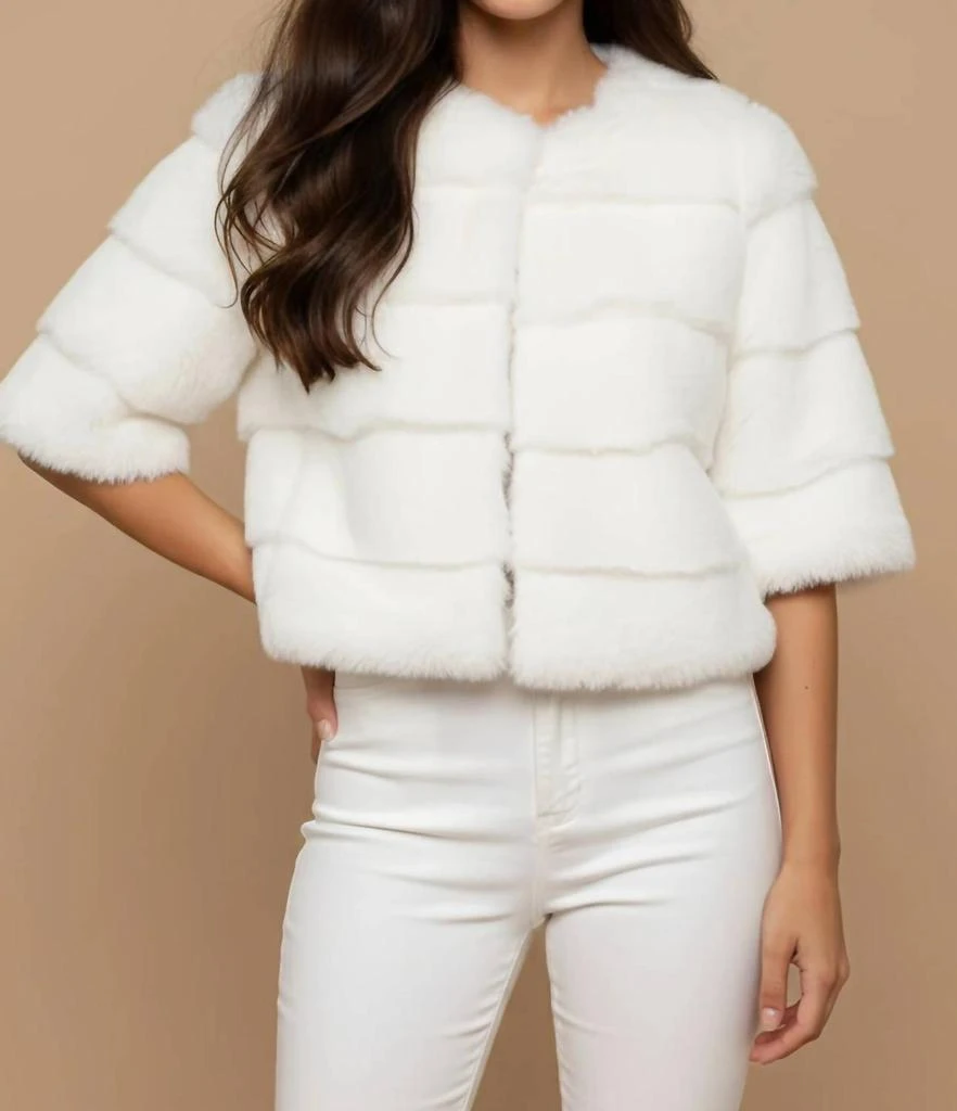 Metric Knits Metric Knits - Faux Fur Half Sleeve Bolero