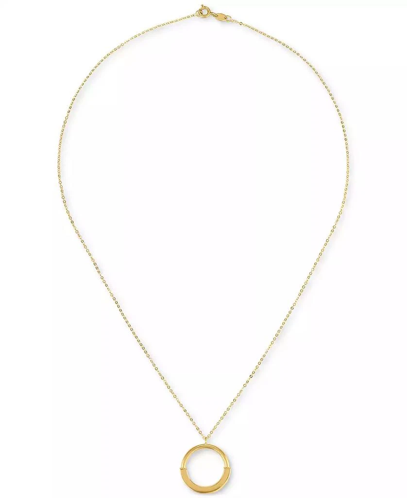 Macy's Circle 18" Pendant Necklace in 10k Yellow Gold 3