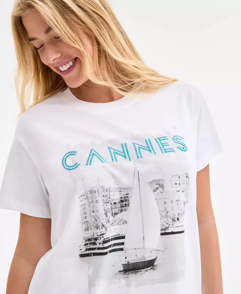 On 34th Women's Cannes Print T-Shirt, Exclusively at Macy's 4