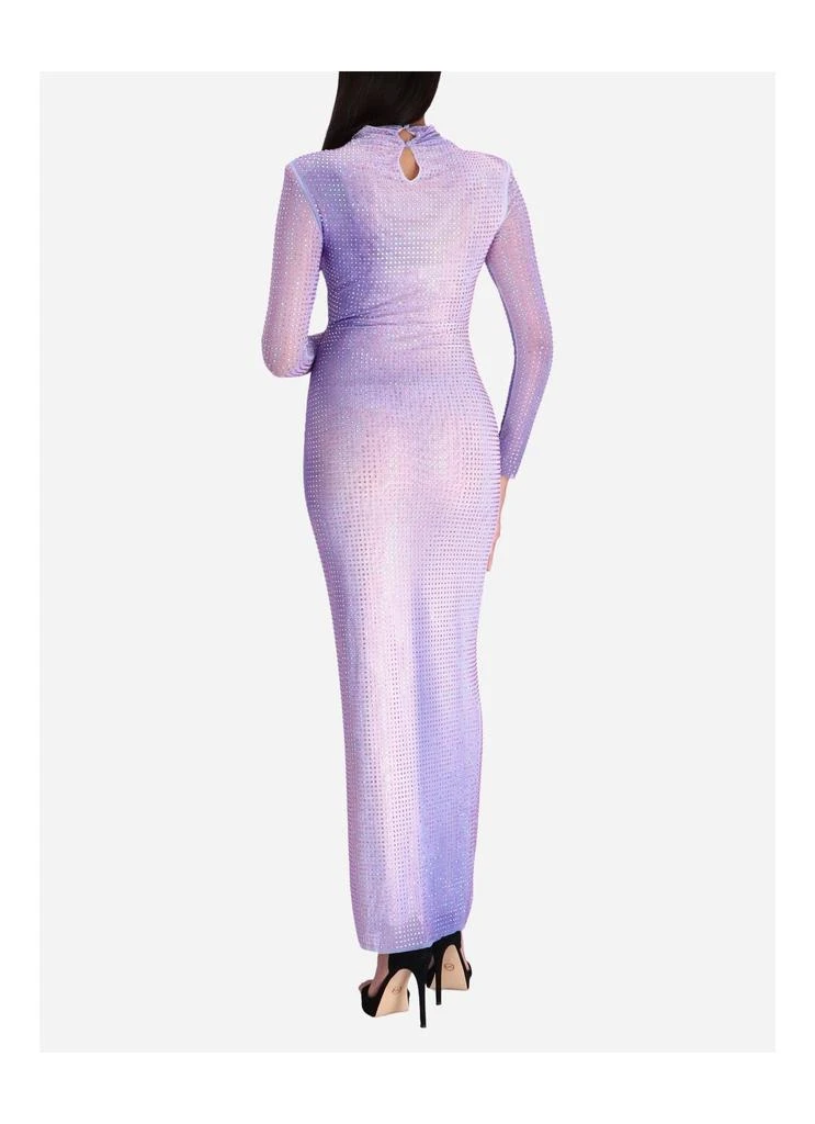Self Portrait LILAC CONTOUR PRINT MAXI DRESS 3