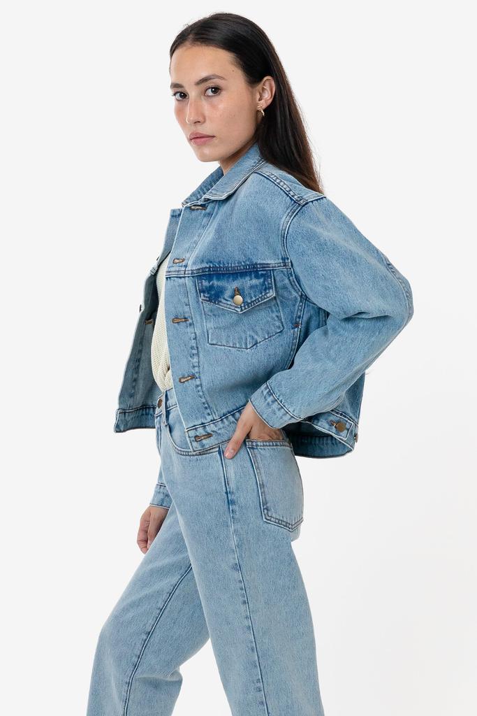 Los Angeles Apparel RDNW03 - Denim Cropped Jacket