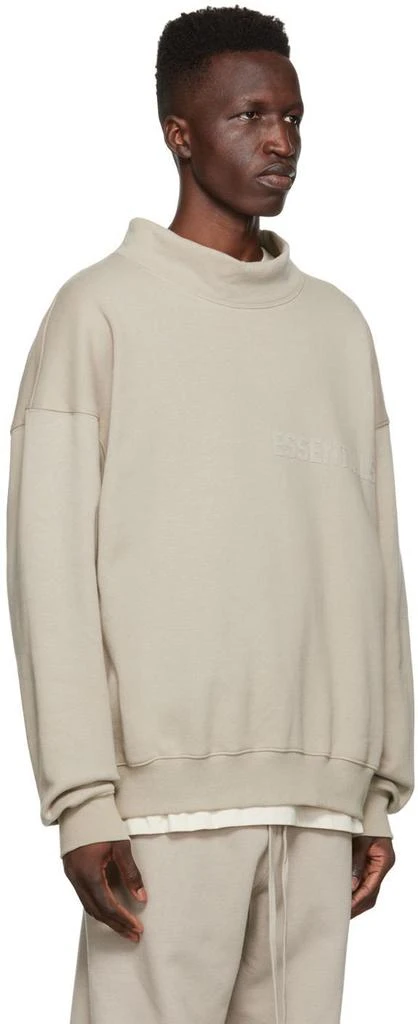 Essentials Gray Mock Neck Sweatshirt 2
