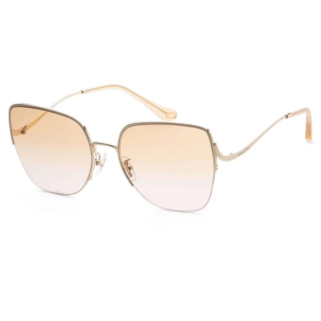 Coach Coach Women's Gold Geometric Sunglasses 1