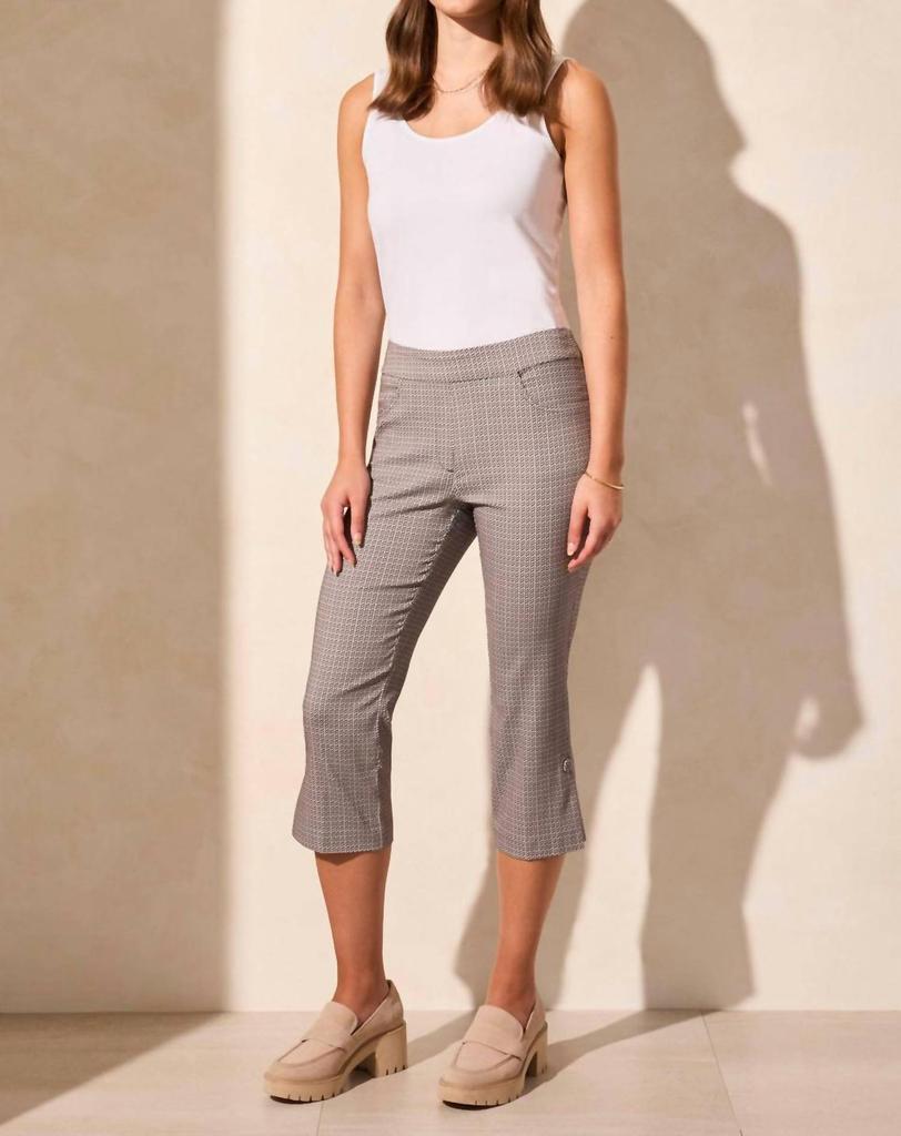 Tribal Women's Bengaline Capri Pants In Jet Blue
