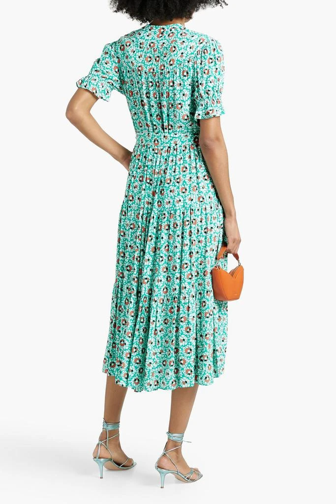 Diane von Furstenberg Kramer tiered printed crepe midi dress 3