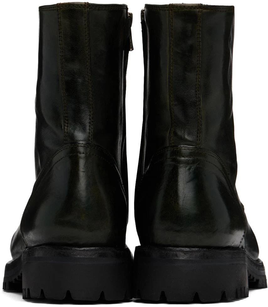 Officine Creative Green Ikonic 003 Boots 2