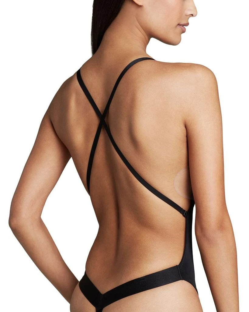 Fashion Focus U Plunge Backless Strapless Bodysuit 2