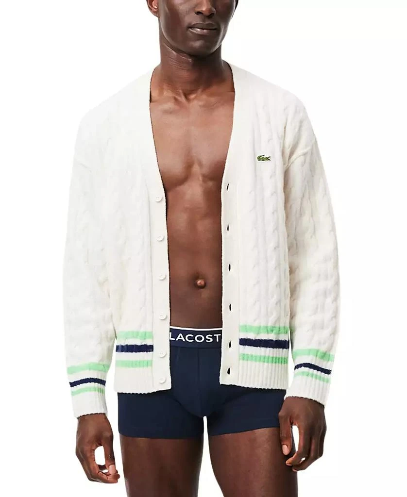 Lacoste Men's 3-Pack Regular-Fit Logo Waistband Trunk Underwear 2