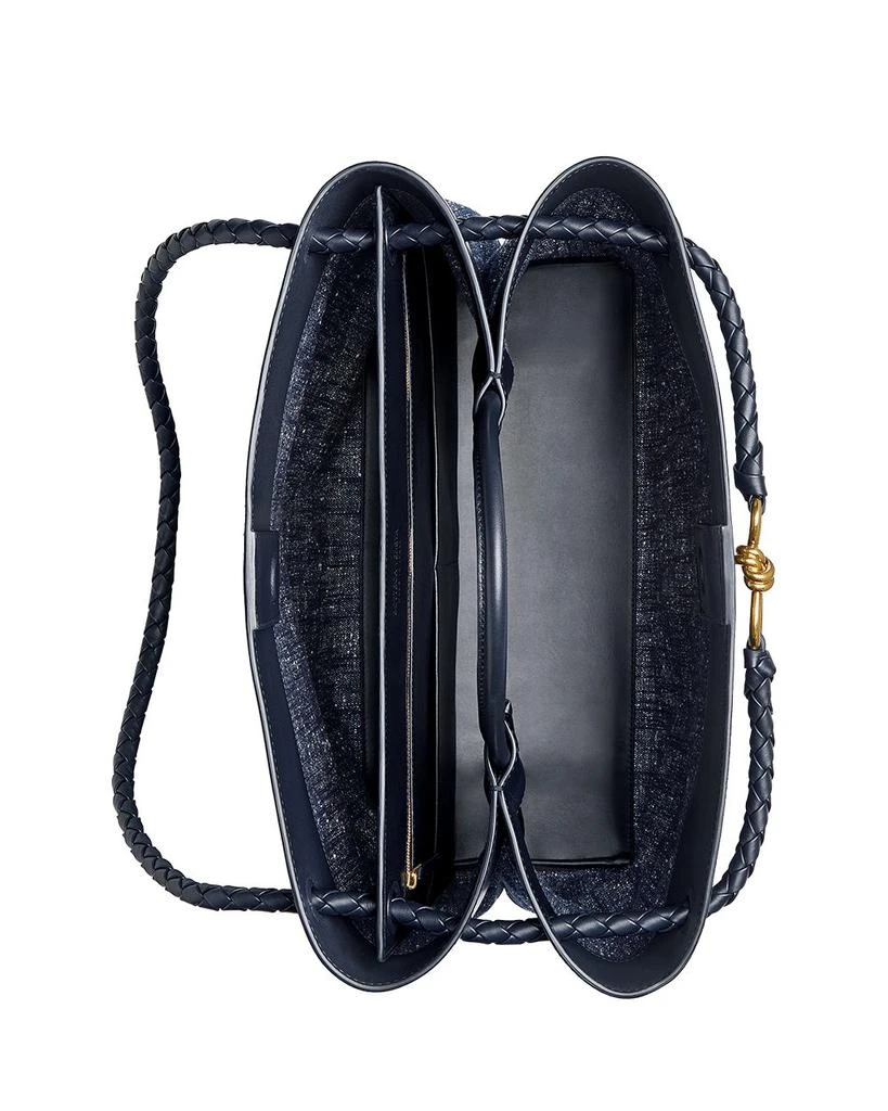 Bottega Veneta Large Andiamo Denim Top Handle Bag 6
