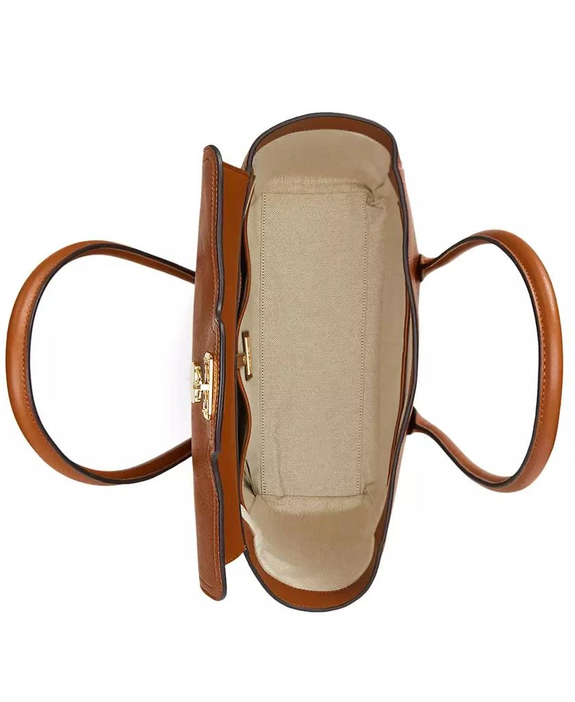 Ralph Lauren Pebbled Leather Extra-Large Tanner Satchel 7