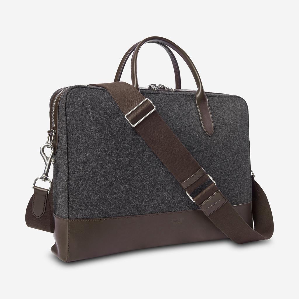 Shinola Shinola Men's Canfield Grey Felt Weekday Briefcase 20227983