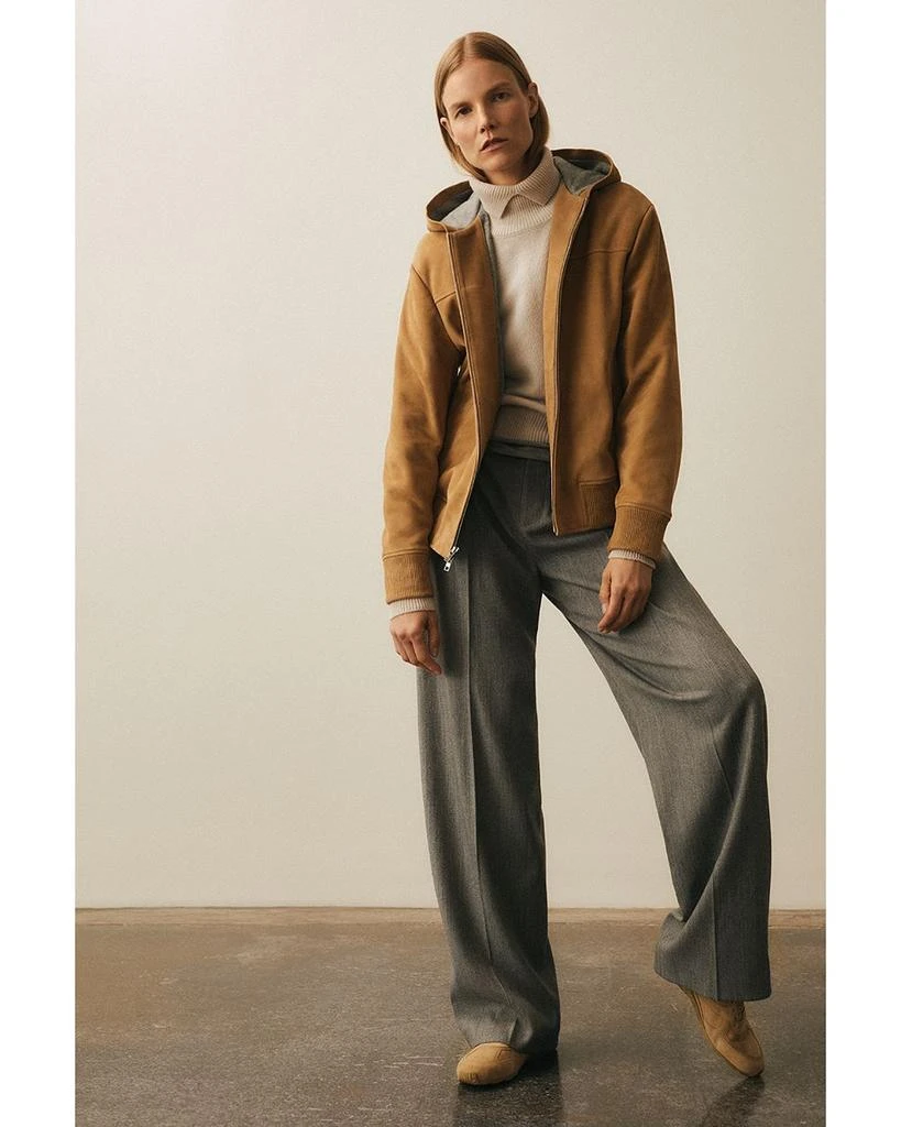 Vince Hooded Suede Jacket 6