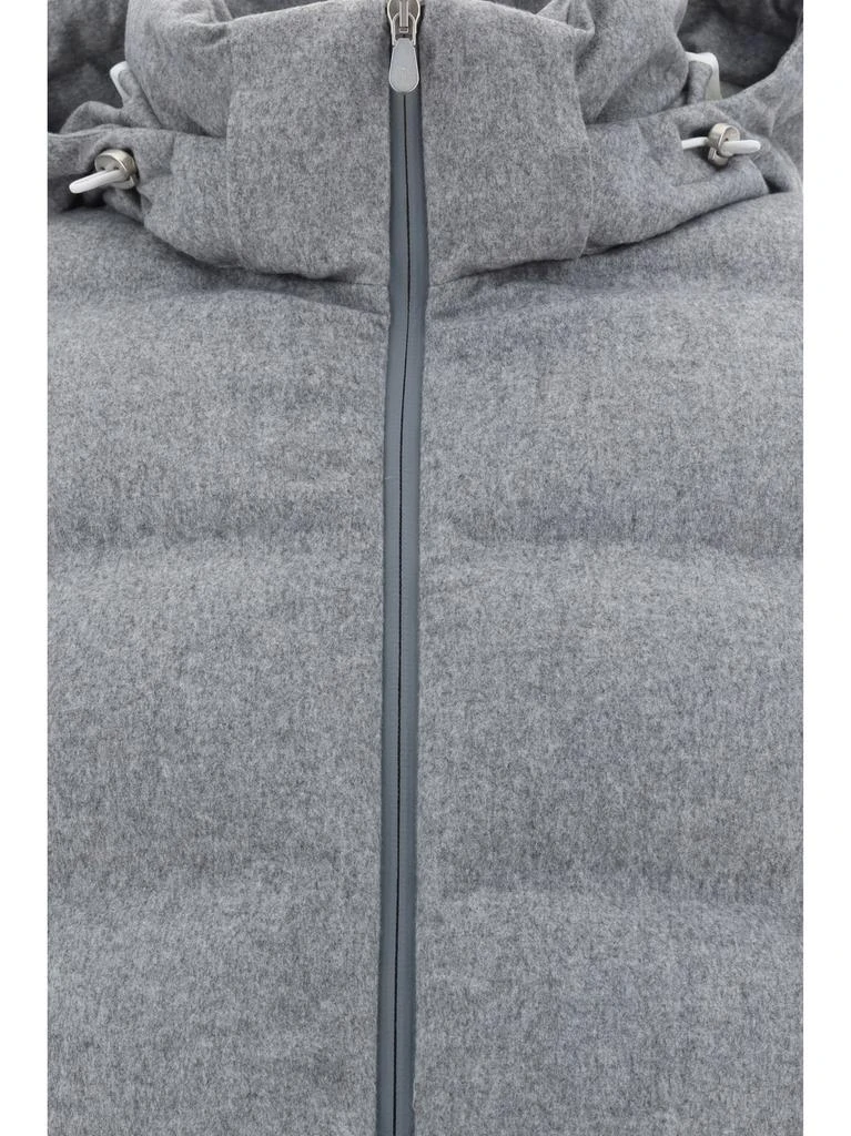 Brunello Cucinelli Brunello Cucinelli Quilted Zipped Hooded Down Jacket 3